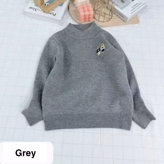 Herbst/Winter Hochwertiges, ultraweiches Unisex-Modedesign für Kinder, gestrickt, individuell gestalteter Rollkragenpullover mit langen Ärmeln, Farben, Kleidung, Kleidungsstück, Großhandelspreis