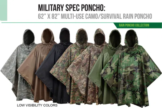 Kapuzen-PVC-PU-Regenponcho, wasserdichte Regenmanteljacke für Männer, Frauen, Erwachsene