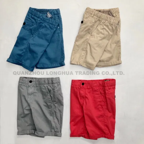 Herren- und Jungen-Shorts, modische Cargo-Hose aus Baumwolle mit Stückfärbung