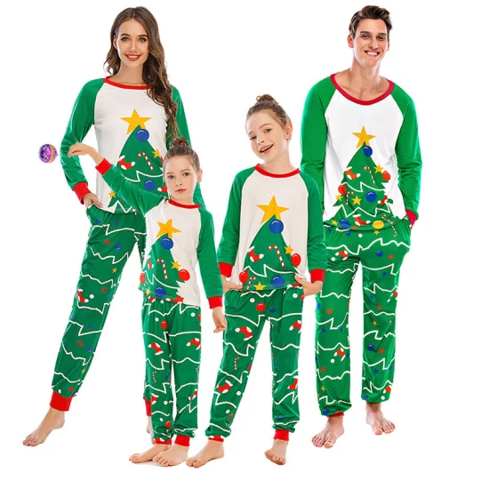 Kinder-Pyjama-Set für Kinder, Babys, Mädchen, Jungen, Freizeitkleidung, Kostüm, langärmelig, Kinder-Nachtwäsche, Pyjama-Sets, Kinderkleidung für das Weihnachtsfest